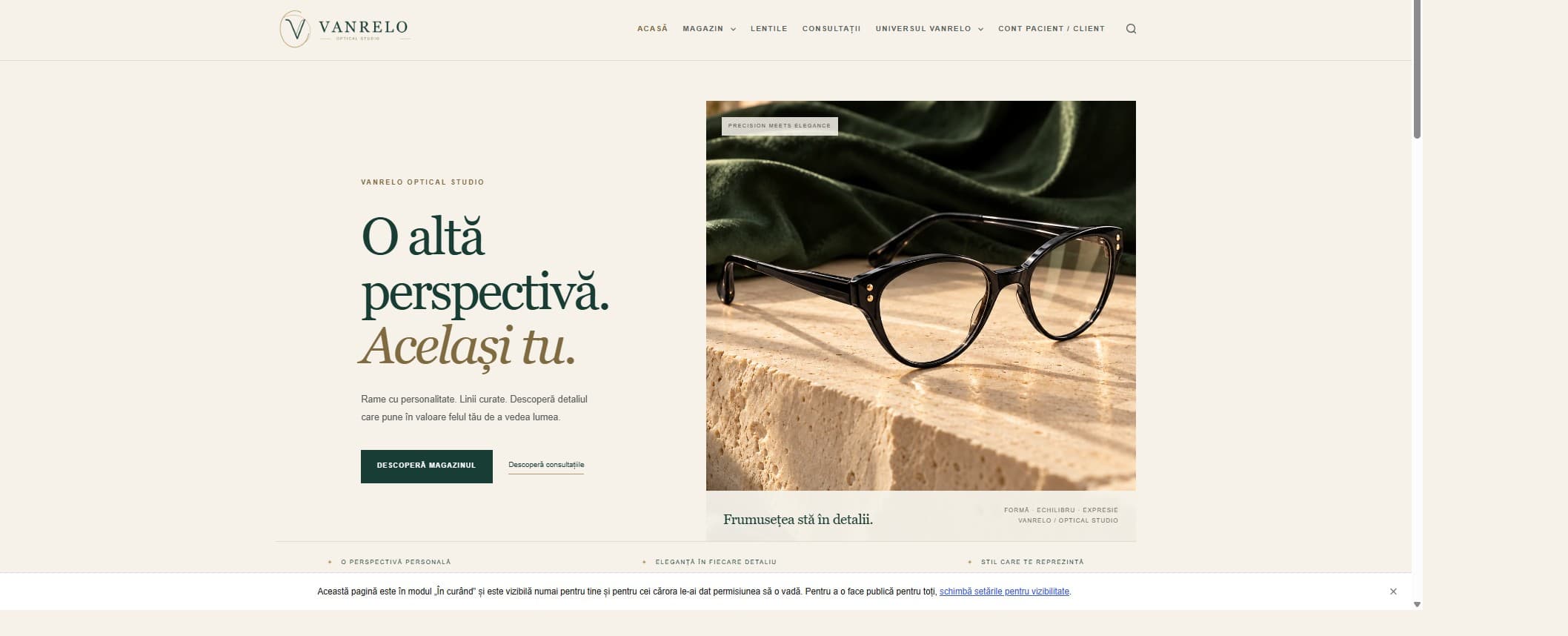 Pagina de început Vanrelo Optical Studio